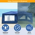 thumbnail image 5 of Zimtown 10'x20' Ez Pop up Backyard Canopy Heavy Duty Blue W/6 Sides, 5 of 8