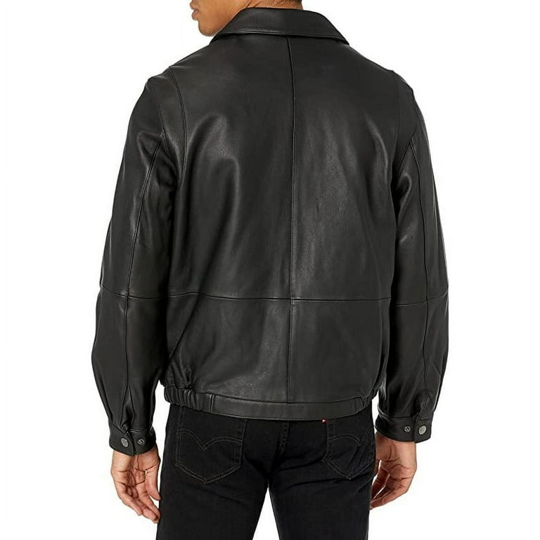 Nautica Men's Leather Bomber Jacket - Walmart.com Nautica Men's Leather Bomber Jacket - Walmart.com
