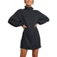 thumbnail image 4 of Suéter largo de cuello alto para mujer, vestido de suéter de otoño e invierno de Europa y Estados Unidos, 4 of 6