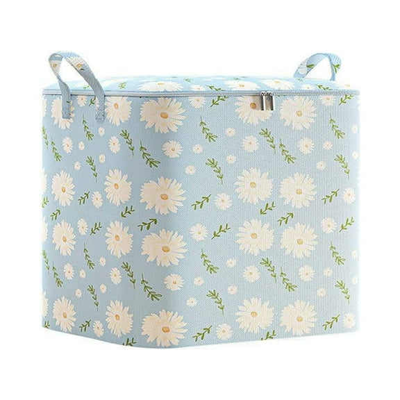 Sruoe Storage Bins with Lids, Stackable Storage Bins for Clothes, Cube Storage Bin, Large Storage Bags with Zipper & Handles, Collapsible Storage Bins 50 Gallon for Clothing Blanket Bedding