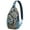 Bohemian, variant on Floral Paisley Mandala Sling Backpack, Boho Ethnic Pattern Shoulder Bag for Travel, Lightweight Vintage Tribal Crossbody Daypack