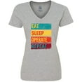 thumbnail image 3 of Inktastic Surgeon Surgical Nurse Eat Sleep Operate Repeat Women's V-Neck T-Shirt, 3 of 5