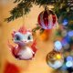 thumbnail image 2 of Colgante para bebé Árbol de Navidad Colgante bonito para coche Colgante para bolso Llavero Decoración Colgante acrílico plano 2D con forma de árbol de Navidad, 2 of 8