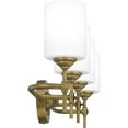 thumbnail image 5 of Quoizel Aria 4-Light 31" Bathroom Vanity Light in Weathered Brass, 5 of 5