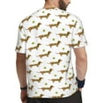 thumbnail image 2 of Rocae Dachshund Going To Play Tennis for Men's Mesh Quick-Dry Short Sleeve Workout T-Shirt,Mens Crew Neck Tee Lightweight Soft Classic T Shirts 3X-Large, 2 of 9