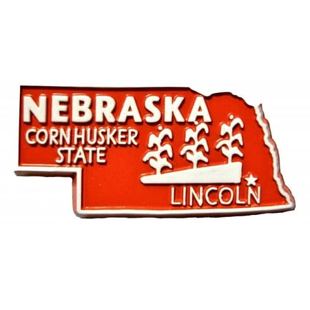 Nebraska Huskers Tire Cover - Nebraska The Corn Husker State Fridge Magnet