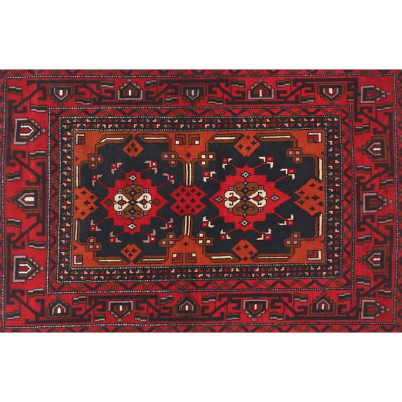 Ahgly Company Indoor Rectangle Traditional Dark Brown Persian Area Rugs, 8' x 10'