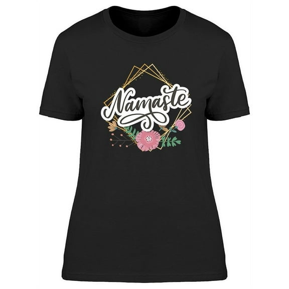Namaste Cute Design T-Shirt Women -Image by Shutterstock, Female 3X-Large