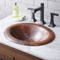 thumbnail image 4 of Native Trails Cps86 Maestro Lotus 18" Oval Copper Drop In Bathroom Sink - Copper, 4 of 7