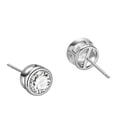 thumbnail image 3 of WILLBEST Aretes Pequeños Para Mujer 1 Pendientes De Oro Para Mujer Con Incrustaciones De Circonitas Redondas Chapadas En Oro, Joyería Unisex De Plata, 3 of 4
