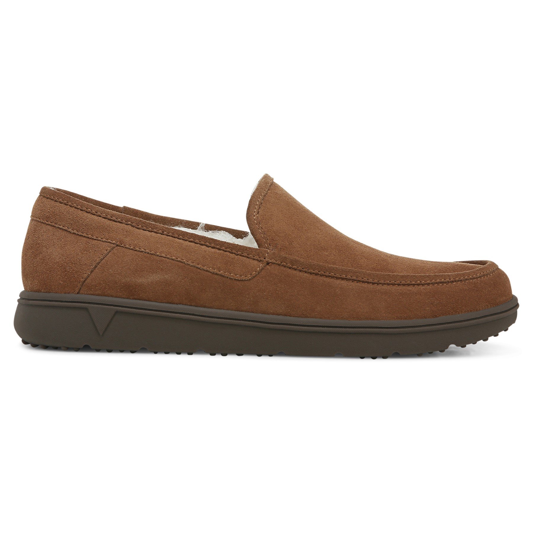 NEW VIONIC men\'s khai nubuck slip on shoes in toffee Vionic Mens Khai Tan Suede Leather Slip-On Loafer... | Depop main image 2