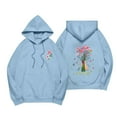 thumbnail image 2 of Sudadera con capucha Lux Gotyou Sudadera de gran tamaño para mujer Azul claro M, 2 of 3