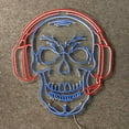 thumbnail image 4 of Handmadetneonsign Skull Headphones Music Neon Sign, Music Band Wall Art Decor, Man Cave Wall Decor, 4 of 5