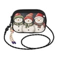 thumbnail image 2 of FORMRS Mini Crossbody Bag for Women Adjustable Shoulder Rope Travel Casual Phone Purse, Red Snowmen, 2 of 7