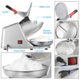 thumbnail image 4 of SuperDeal Ice Crusher 143lb Home Commercial Automatic Snowflake Smoothie Making High Speed, Silver, 4 of 11