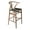 Walnut, variant on Pemberly Row Contemporary Danish Design Bar Height Stool in Black