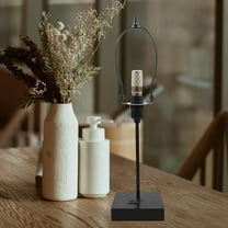 OUNONA  Floor Lamp Horn Stand Adjustable Shade Bracket Lampshade Light Lampshades for Black