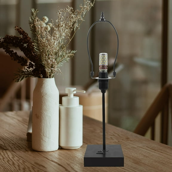 OUNONA  Floor Lamp Horn Stand Adjustable Shade Bracket Lampshade Light Lampshades for Black