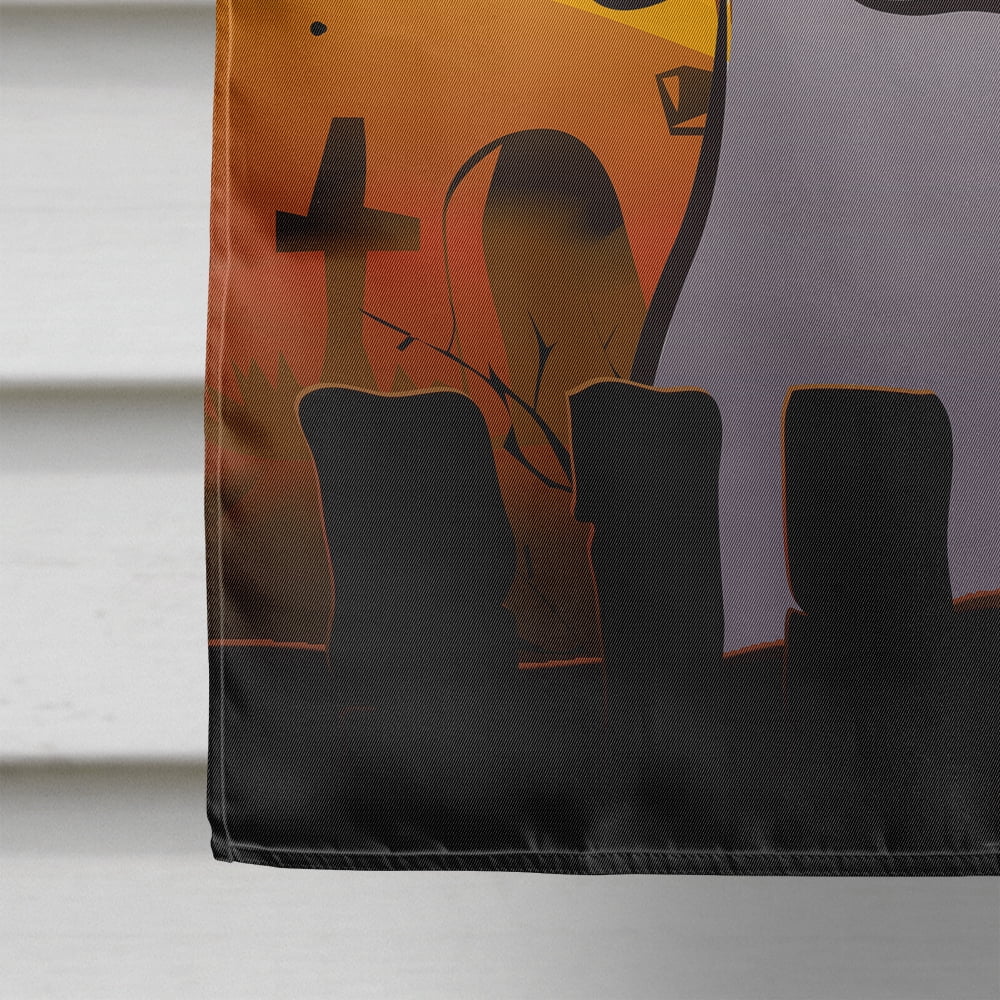 Halloween Weimaraner Flag Canvas House Size