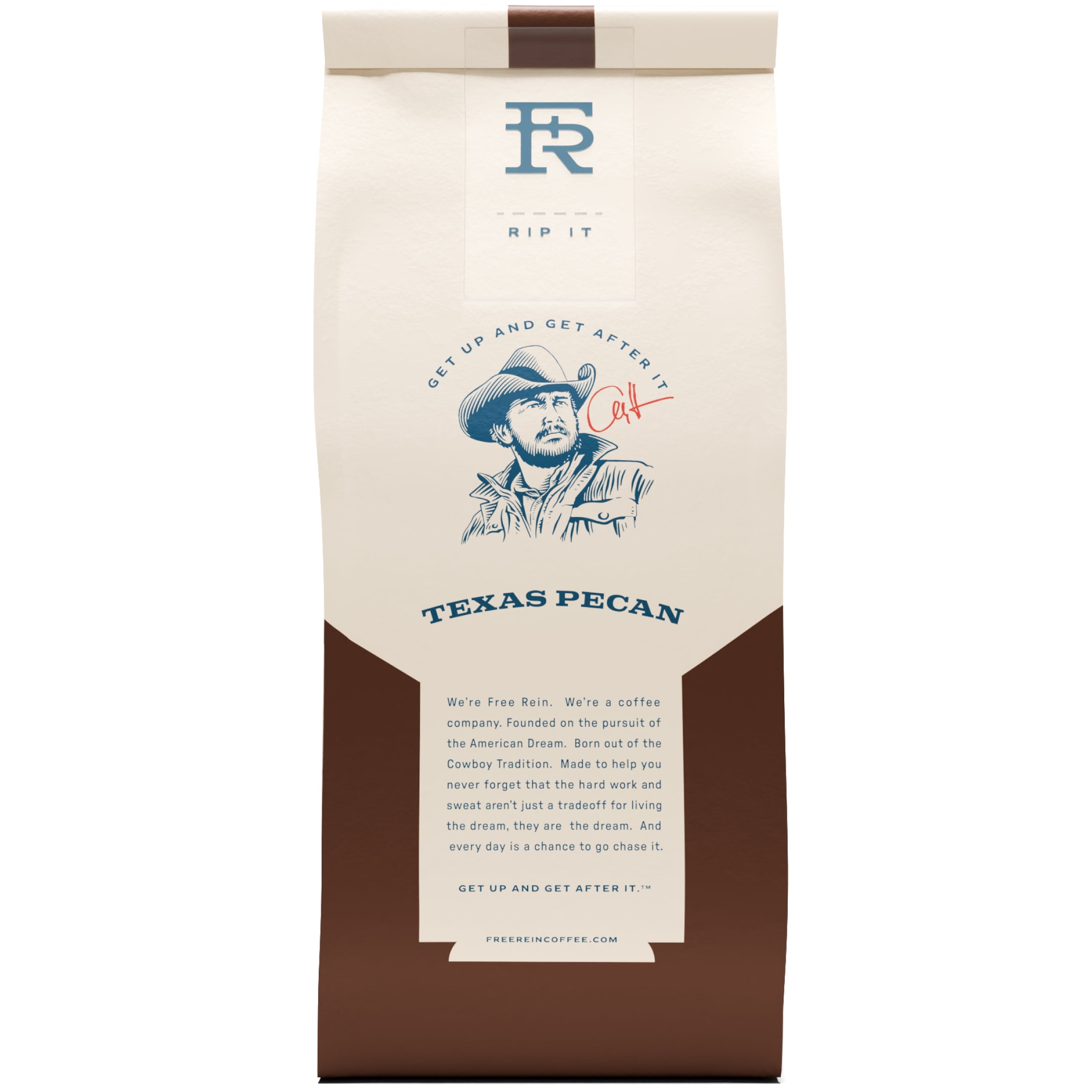 Free Rein Coffee Company, Texas Pecan Medium Roast Ground Coffee, 12oz Bag