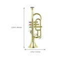 thumbnail image 3 of 1 Pack Saxophone Doré Électroplaqué Modèle 13.4X4.3X3.5in pour Performance sur Scène, 3 of 8