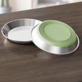 thumbnail image 4 of Cififendec Non Slip Thickened Pet Bowl, 4.72", Stainless Steel Wide Shallow Anti Vomit Feeding Dish for Indoor Kitten Cat Dry Wet Food Water Feeder Bowl, 4 of 5