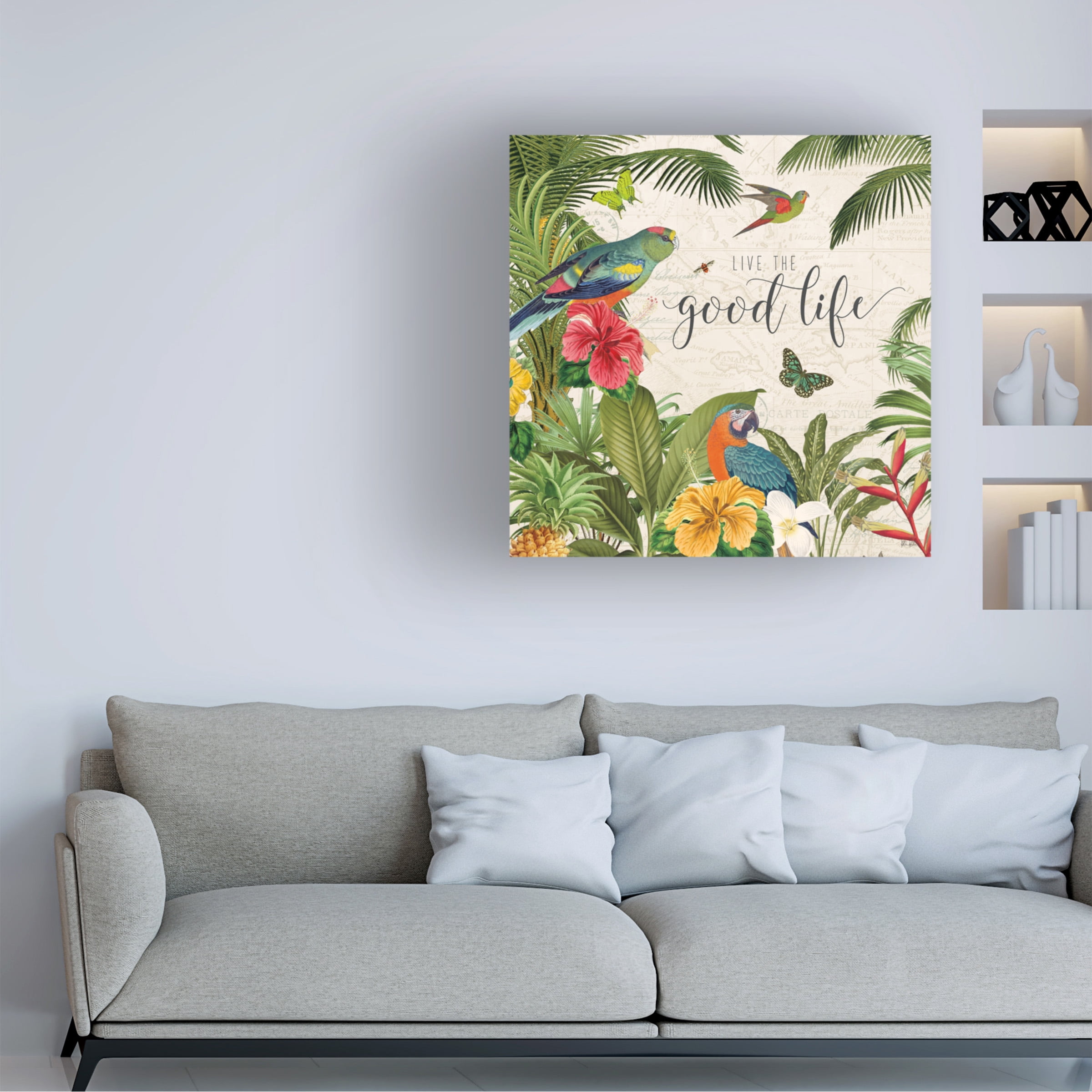 Katie Pertiet 'Parrot Paradise IV' Canvas Art