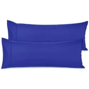 Nestl Body Pillow Case, Microfiber Body Pillow Covers, Body Pillowcase Size (20"x54"), Set of 2, Orchid Purple
