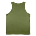 thumbnail image 6 of Men's Solid Blank Sleeveless Tank Tops Workout Training Base Layer Shirts Lightweight Summer Athletic Tops,Army Green,M, 6 of 7
