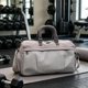 thumbnail image 1 of Bolsa de lona de viaje, bolsas de gimnasio, bolsa deportiva multiusos, impermeable, gran capacidad para Gris, 1 of 8