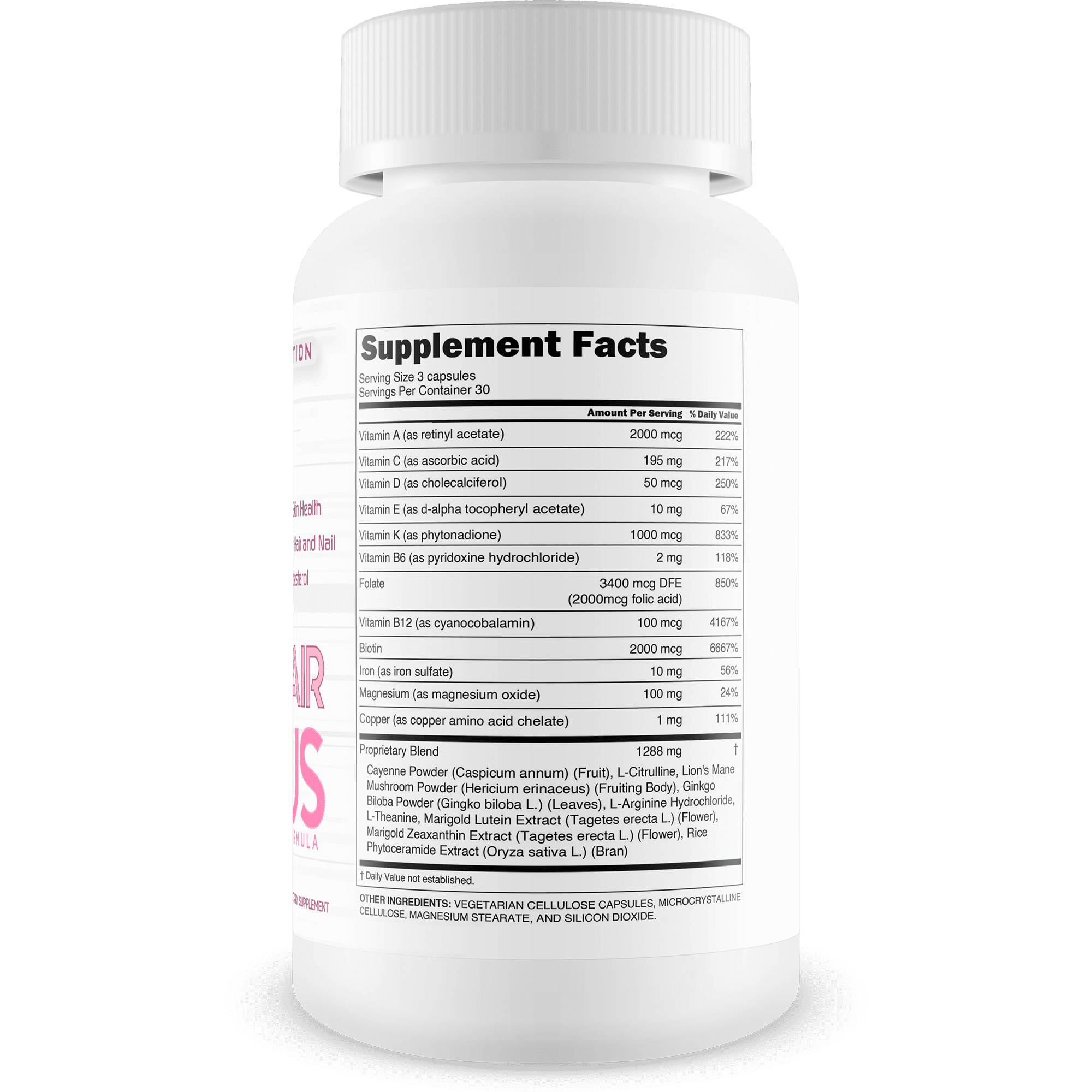 Puri Hair Plus Advanced Hair Formula - Re-Grow + Strengthen Hair and Nails with These Hair Skin and Nails Vitamins - Puri Hair Vitamins for Puri Hair Growth - Improve Skin Health - Puri Hair Regrowth