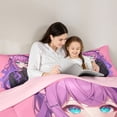 thumbnail image 4 of Feelyou Japanese Anime Girl Bedding Comforter Set 7pcs, Kawaii Princess Full Bedding Set, 4 of 8