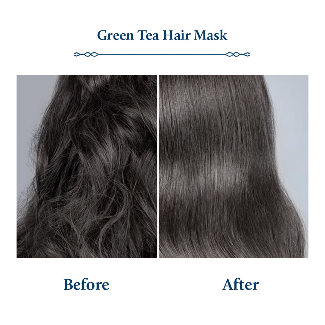 Blue Nectar Anti Frizz Hair Mask for Dry & Frizzy Hair | Enriched with Natural Biotin for Hair Growth (13 herbs, 7 Oz)