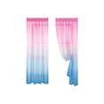 thumbnail image 2 of Gumesh Pink Sheer Curtains - Gradient Semi Voile Grommet Top Window Curtains for Bedroom and Living Room, 52 x 84 Inches Long, 2 of 6