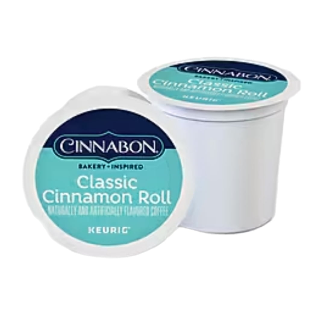 Cinnabon Classic Cinnamon Roll Light Roast Coffee K Cup Pods, 48 K Cups Total