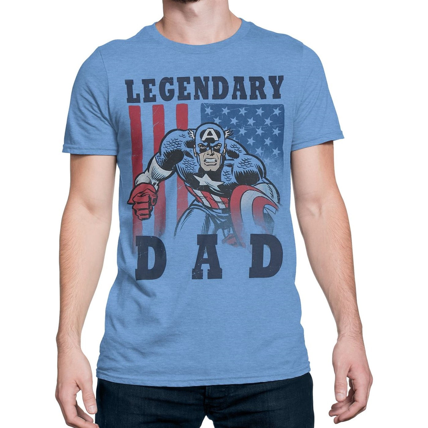 Captain america father's day shirt Clearance
