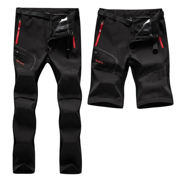 ZOEREA Men's Convertible Hiking Pants Zip Off Lightweight Quick Dry Outdoor Waterproof Tactical Cargo Work Pants Camping