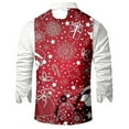 thumbnail image 5 of KKBOTIVE Mens Christmas Vest - Fashion Sleeveless Outerwear Vests - Holiday Season Christmas Prom Apparel Adult Winter Warm Clothes Red-j Size: M, 5 of 5