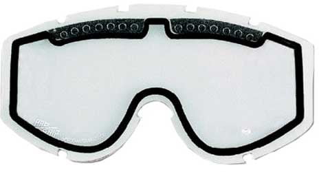 Gloss Black Snowcross Anti-Fog Goggles Adult Rose And Clear Lens 