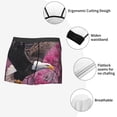 thumbnail image 3 of Gukieu Flower Bald Eagle Print Men's Boxer Briefs, High Elastic Moisture Wicking Boxer Briefs Underwear-X-Large, 3 of 5