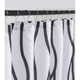 thumbnail image 4 of Extra Long Textured Fabric Shower Curtain 72 Inches Width by 84 Inches Length, Black Printed Dancing Bathroom Curtains Machine Washable, 4 of 6