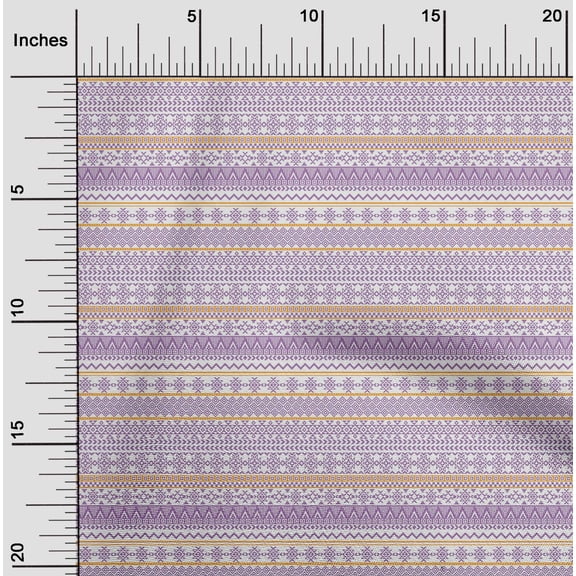 oneOone Georgette Viscose Amethyst Fabric Aztec Tribal Quilting Supplies Print Sewing Fabric By The Yard 42 Inch Wide