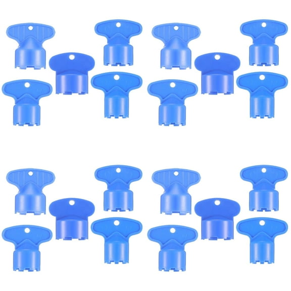 MOPOOR 4 Pieces Faucet Aerator Key Blue Removal Wrench Tool Recessed Aerator Key Sink Wrenches for Cache Faucet,Fix Flow Faucets,Sink Aerator Key Tool for Bathroom & Kitchen