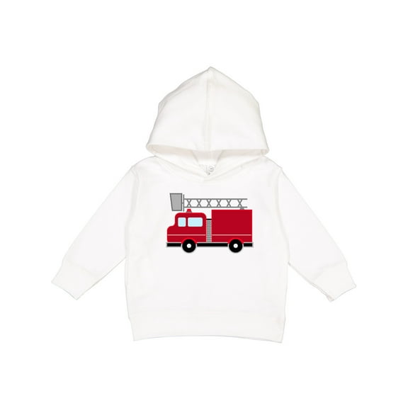 Inktastic Red Firefighter Fire Truck Toddler Hoodie