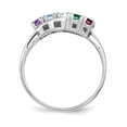 thumbnail image 3 of Sterling Silver Rhodium-plated Family Jewelry Mounting XMR86/5SSM-9 (mm x 3mm), 3 of 3