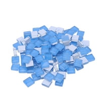 100pcs Colorful Square Plastic Mosaic Tiles for Arts & Crafts, Jewelry Making, and Creative Craft Supplies (Light Colors)