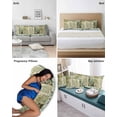 thumbnail image 6 of Retro Summer Botanical Pillow Covers King Size, Spring Flowers Vintage Soft Bed Throw Pillowcases Breathable Cooling Long Lumbar Body Pillow Sham Cover for Bed Sofa 20''x40'', 6 of 7