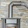 thumbnail image 4 of Hytrove Elbow Chimney Pipe Stainless Steel For Fireplaces Homeowners 1Set 6.29X4.32X2.55In, 4 of 8