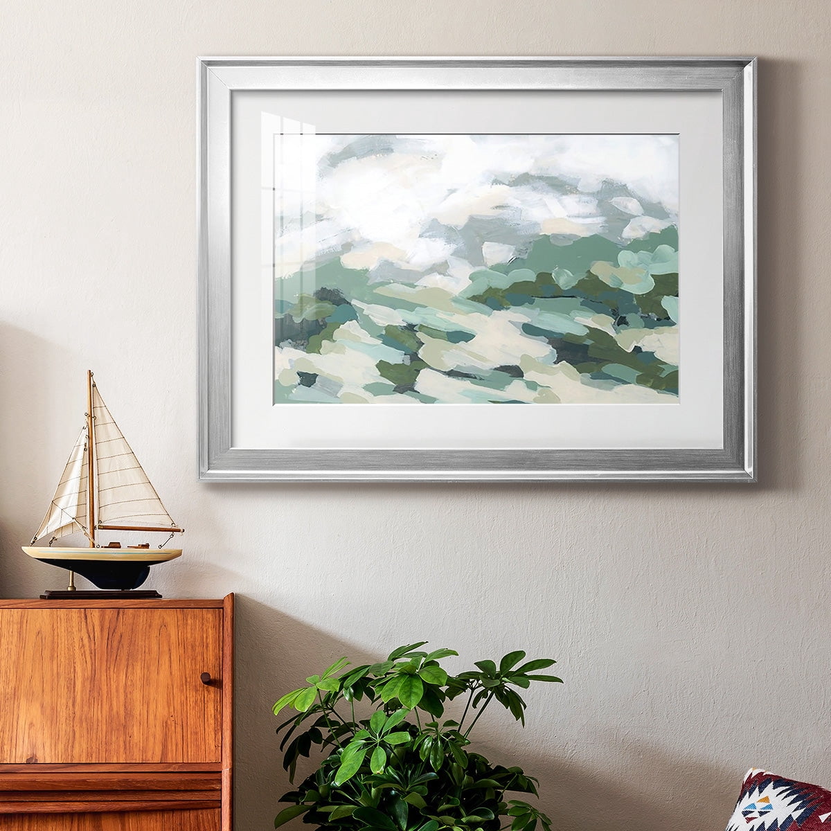 Verdant Hillside I Premium Framed Print - Ready to Hang