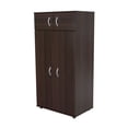 thumbnail image 1 of Inval America Four Door Espresso Wardrobe Armoire, 1 of 7
